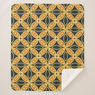 Geometrischer Hintergrund Nahtloses Muster. Batik Sherpadecke
