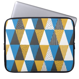 Geometrischer Hintergrund. Vintage Darstellung. Laptopschutzhülle