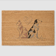 Geometrischer Hund- und Katzentröster Moderne Auße