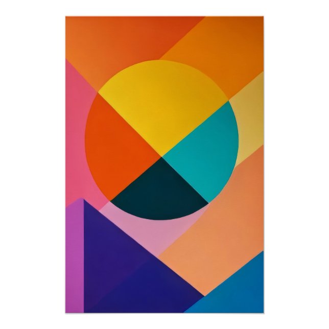 Geometrischer Kosmos Poster (Vorderseite)
