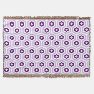 Geometrischer Lavendel-lila Hexagon u. Decke