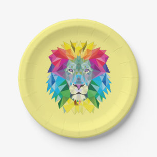 Geometrischer Lötkopf Pappteller