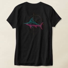 Geometrischer Marlin T-Shirt