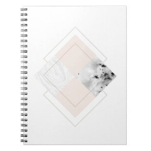 Geometrischer Marmorentwurf Notizblock