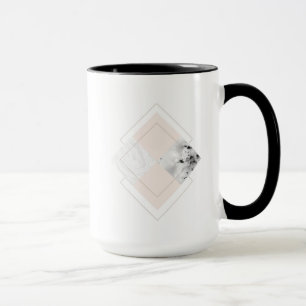 Geometrischer Marmorentwurf Tasse