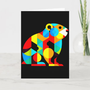 Geometrischer Minimalismus Moderne Illustration Mu Karte