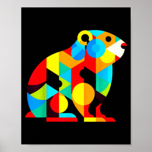 Geometrischer Minimalismus Moderne Illustration Mu Poster