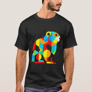Geometrischer Minimalismus Moderne Illustration Mu T-Shirt