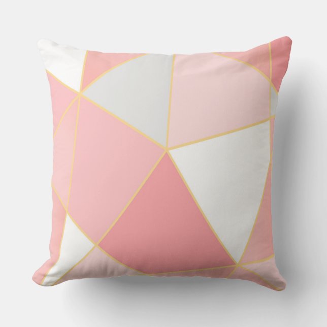 Geometrischer, moderner, farbiger Hintergrund Kissen (Vorderseite)