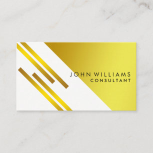 Geometrischer, moderner Gold-Imitat Beruflicher Gl Visitenkarte