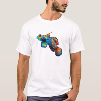 Geometrischer Mosaik-Mandarine Dragonett Goby T-Shirt