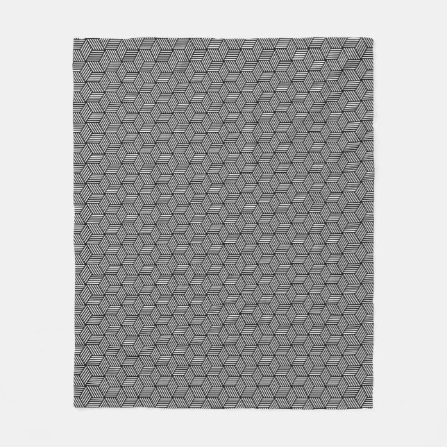 Geometrischer Musterkunstentwurf Fleecedecke (Vorderseite)