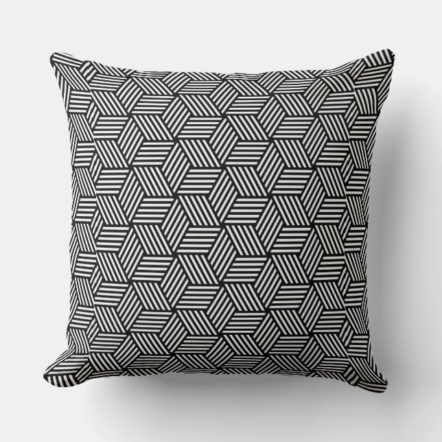 Geometrischer Musterkunstentwurf Kissen (Vorderseite)