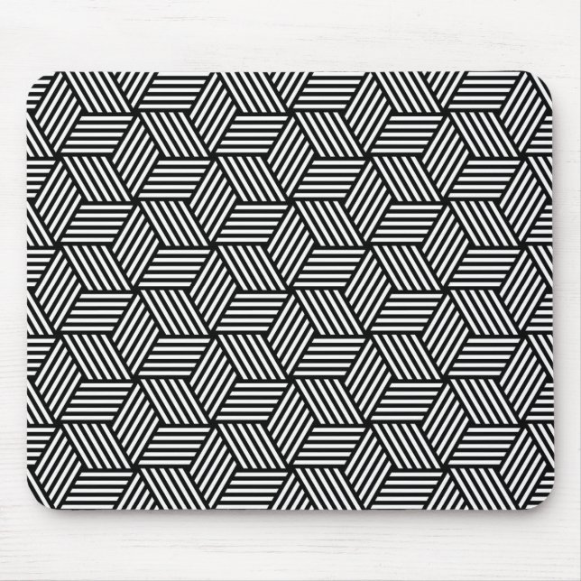 Geometrischer Musterkunstentwurf Mousepad (Vorne)