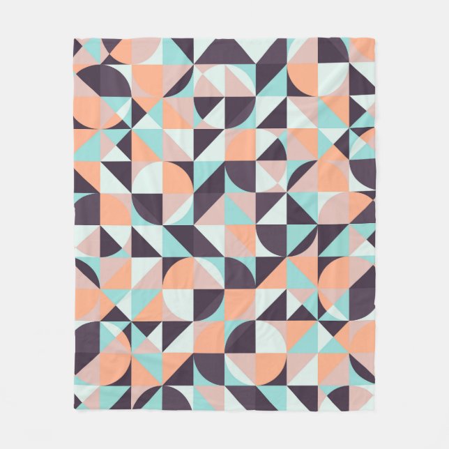 geometrischer, nahtloser Vintager Hintergrund Fleecedecke (Vorderseite)