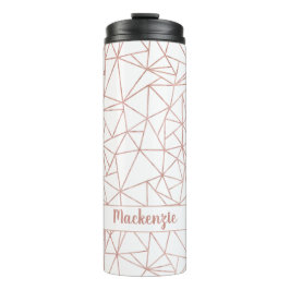 Geometrischer Name oder Monogramm für die Chic Ros Thermosbecher