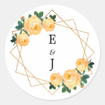 Geometrischer Orange-Blumenzange aus Edelgolden-Gl