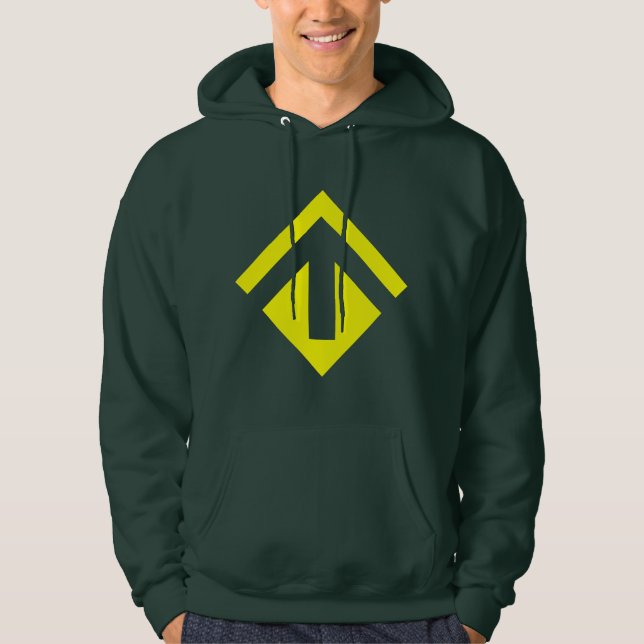 Geometrischer Pfeil 02 Hoodie (Vorderseite)