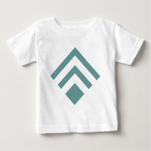 Geometrischer Pfeil 02 - Ocean Green Baby T-shirt