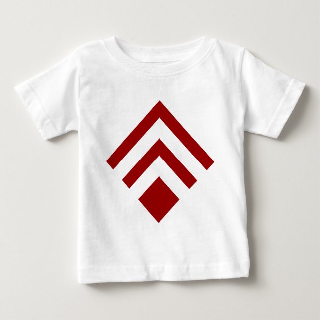 Geometrischer Pfeil 02 - Ruby Red Baby T-shirt (Vorderseite)