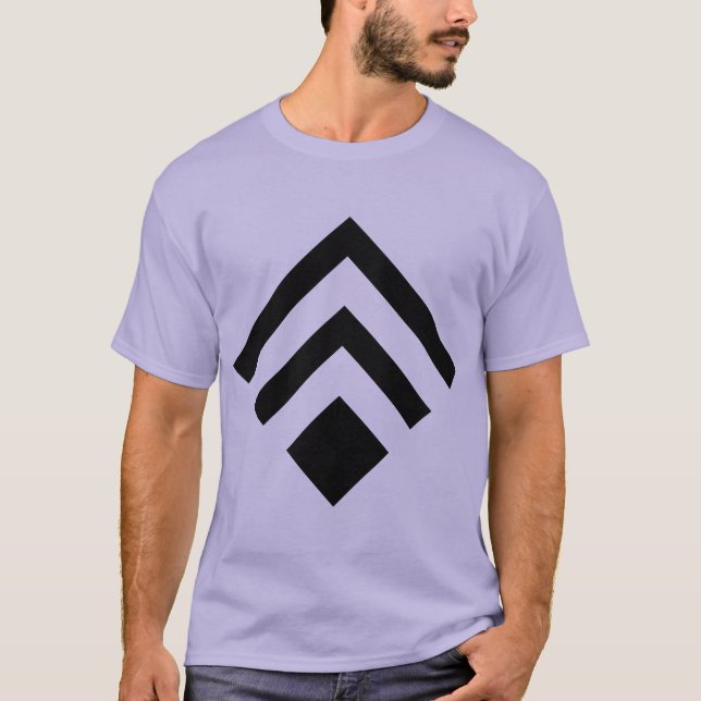 Geometrischer Pfeil 02 - Schwarz T-Shirt (Vorderseite)