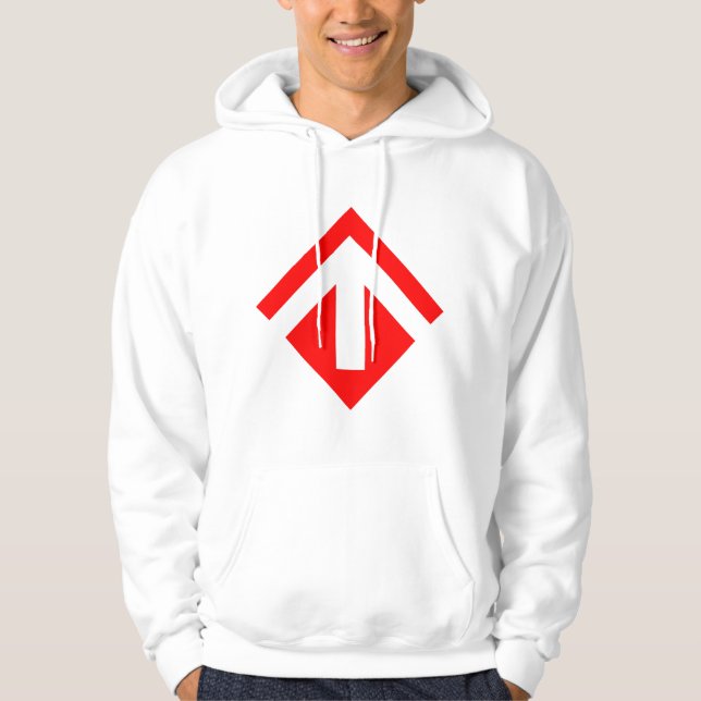 Geometrischer Pfeil 03 Hoodie (Vorderseite)