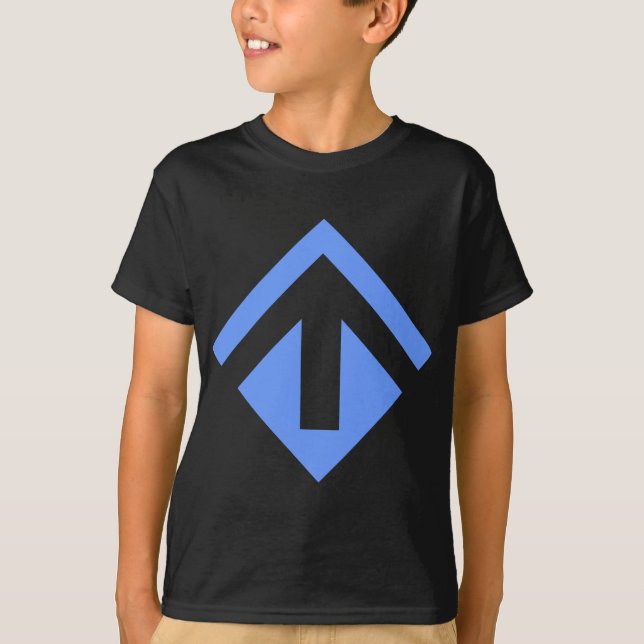 Geometrischer Pfeil 03 T-Shirt (Vorderseite)