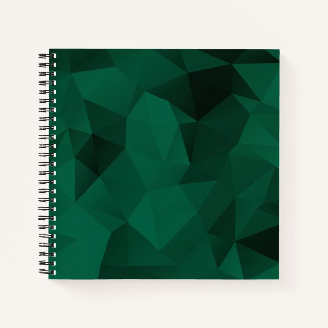 geometrischer Polygondreieck Notizbuch (Vorderseite)