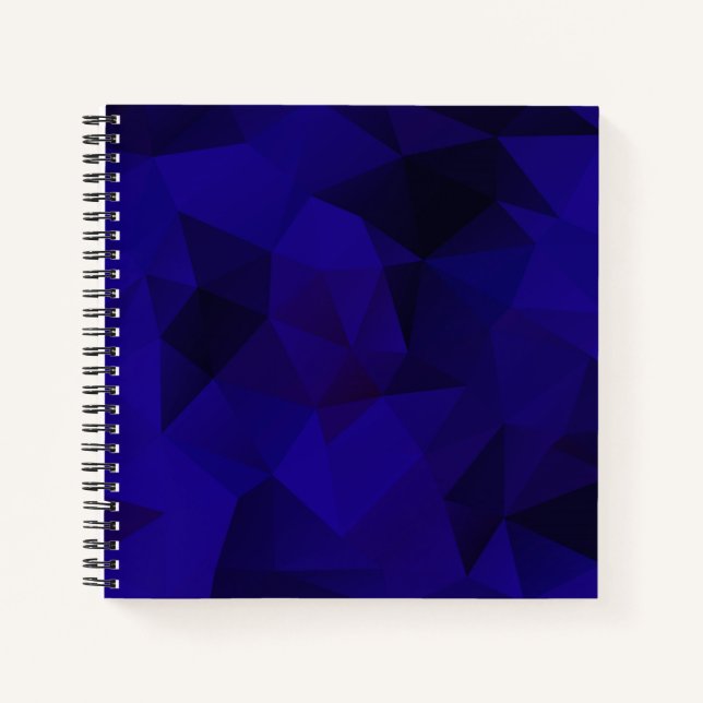 geometrischer Polygondreieck Notizbuch (Vorderseite)