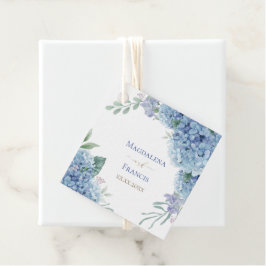 geometrischer Rahmen für Hydrangea | Hochzeit Geschenkanhänger