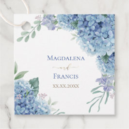 geometrischer Rahmen für Hydrangea | Hochzeit Geschenkanhänger