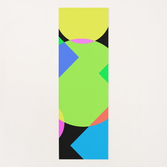 Geometrischer Regenbogen Yogamatte (Vorderseite)