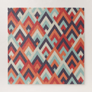 Geometrischer Rhombus: Vintages Farbmuster.