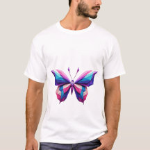 Geometrischer Schmetterling-T - Shirt