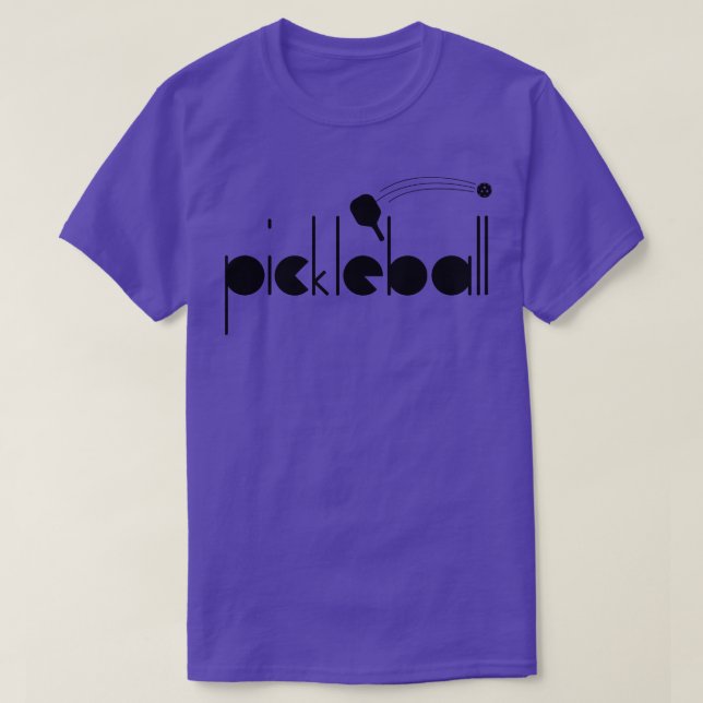 Geometrischer Schriftart von Pickleball T-Shirt (Design vorne)