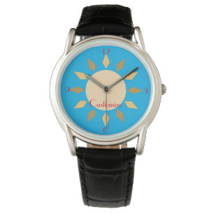Geometrischer Sonnenkreis Thunder_Cove Armbanduhr