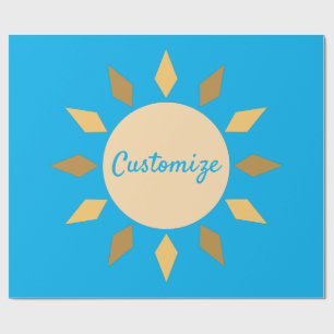 Geometrischer Sonnenkreis Thunder_Cove Geschenkpapier
