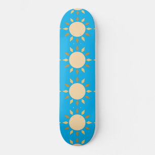 Geometrischer Sonnenkreis Thunder_Cove Skateboard