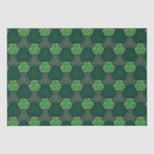 Geometrischer St. Patricks Day Celtic Triskele Sha Seidenpapier