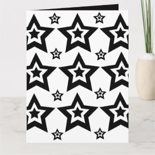 Geometrischer Stern Schwarz-Weiß Geometrischer Ste Karte