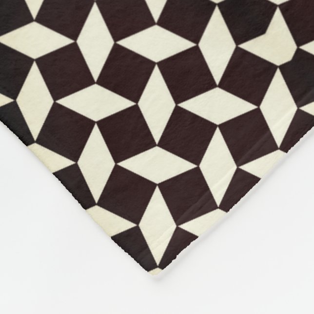Geometrischer Sternenmuster-Decke Fleecedecke (Ecke)