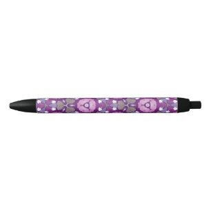 Geometrischer Stift für Floral - Lila und rosa Was