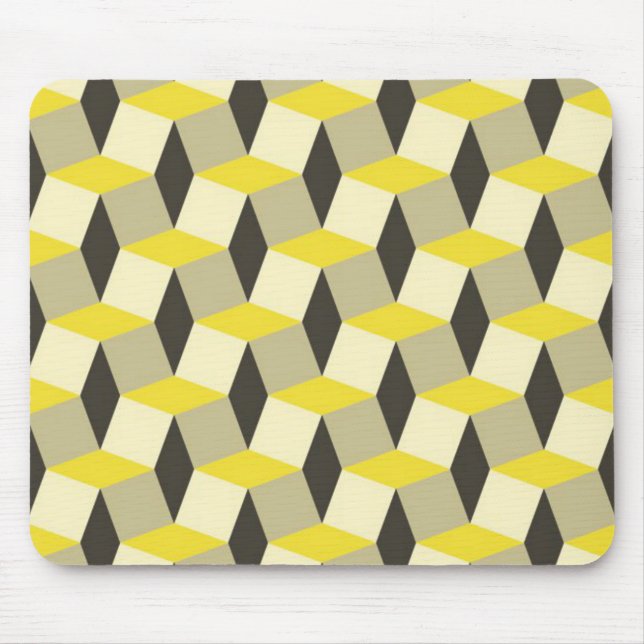 Geometrischer Stil Mousepad (Vorne)