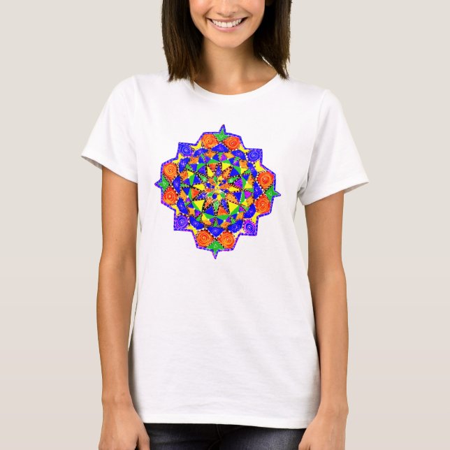 Geometrischer Stil T-Shirt (Vorderseite)