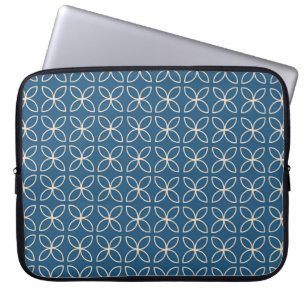 Geometrischer, stilvoller Vintager Hintergrund. Laptopschutzhülle
