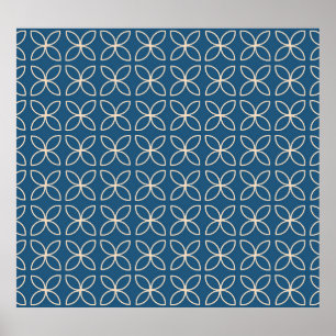Geometrischer, stilvoller Vintager Hintergrund. Poster