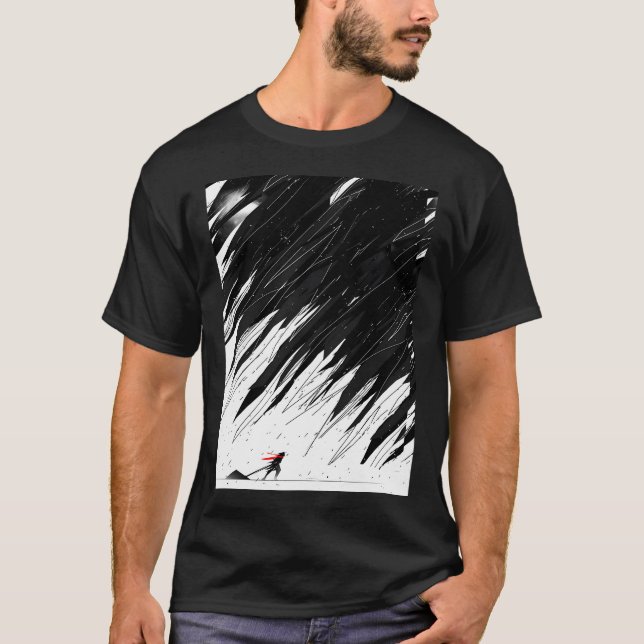 Geometrischer Sturm T-Shirt (Vorderseite)