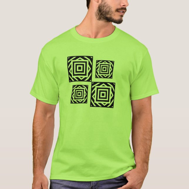 Geometrischer T - Shirt (Vorderseite)