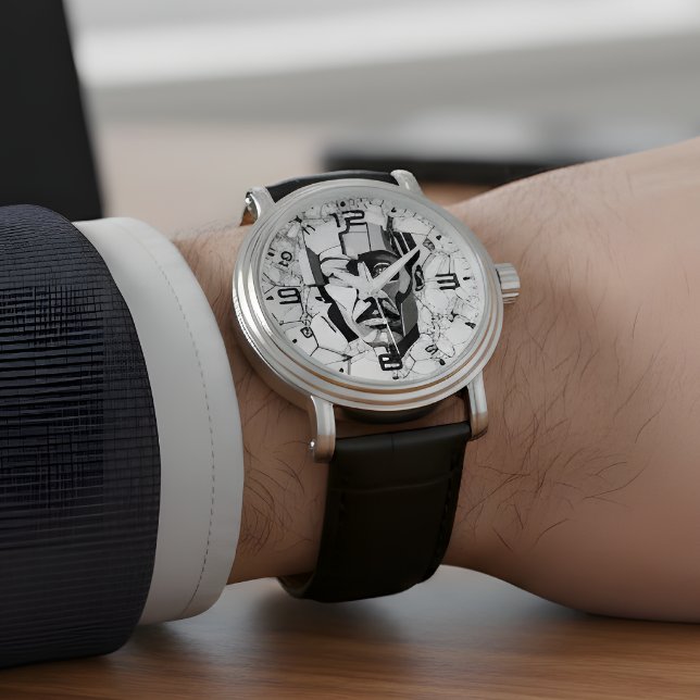 Geometrischer Tesla: Abstrakte visionäre Uhr (Von Creator hochgeladen)