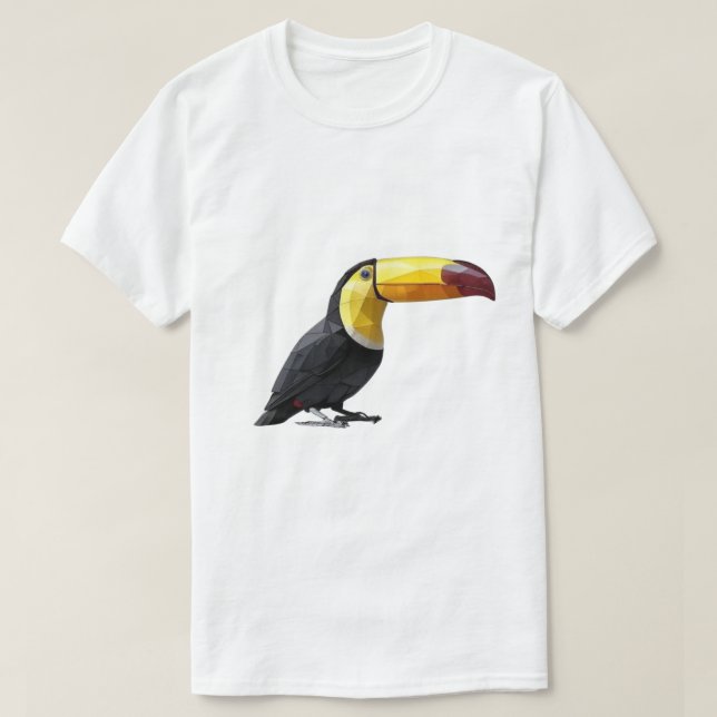 Geometrischer Toukan T-Shirt (Design vorne)